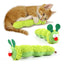 Cat plush toy pet amusing cat to relieve boredom interactive scratch-resistant and bite-resistant green animal toy